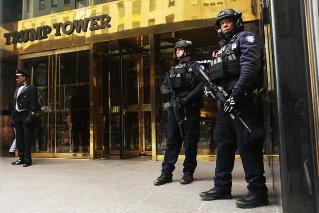 NYPD outside Trump Tower